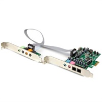 Click here for more details of the StarTech.com 7.1 PCIe Channel Sound Card 2