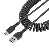 Click here for more details of the StarTech.com 0.5m USB A to C Coiled Heavy