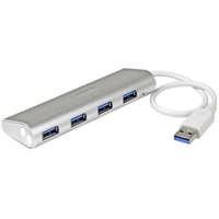 Click here for more details of the StarTech.com 4 Port USB3 Hub with Built in