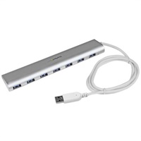 Click here for more details of the StarTech.com 7 Port USB3 Hub with Built in