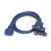 Click here for more details of the StarTech.com 2 Port Panel Mount USB 3.0 Ca