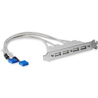 Click here for more details of the StarTech.com 4 Port USB A Female Slot Plat