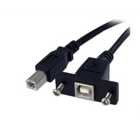 Click here for more details of the StarTech.com 1 ft Panel Mount USB B to B C