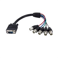 Click here for more details of the StarTech.com 1ft Coax HD15 VGA TO 5 BNC Mo