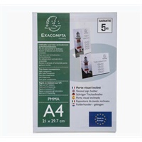Click here for more details of the Exacompta Slanted Sign Holder A4 Clear Acr