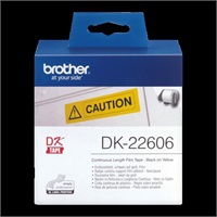 Click here for more details of the Brother Black On Yellow Film Tape 62mm x 1
