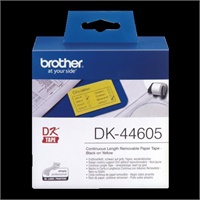 Click here for more details of the Brother Yellow Removable Paper 62mm x 30.5