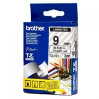 Click here for more details of the Brother Black On Clear Label Tape 9mm x 8m