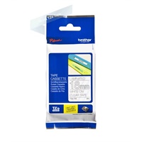 Click here for more details of the Brother White On Clear Label Tape 18mm x 8
