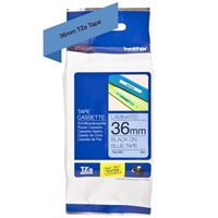 Click here for more details of the Brother Black On Blue Label Tape 36mm x 8m