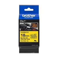 Click here for more details of the Brother Black On Yellow Label Tape 18mm x