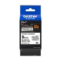 Click here for more details of the Brother Black On White Strong Label Tape 9