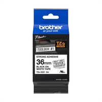Click here for more details of the Brother Black On White Strong Label Tape 3