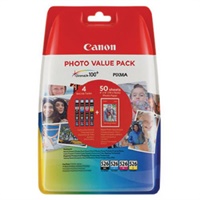 Click here for more details of the Canon CLI526 Photo Black Cyan Magenta Yell