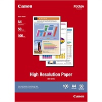Click here for more details of the Canon HR100 High Resolution Paper A4 50 Sh