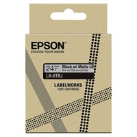 Click here for more details of the Epson LK-6TBJ Black on Matte Clear Tape Ca