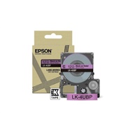 Click here for more details of the Epson LK-4UBP Black on Purple Tape Cartrid