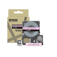 Click here for more details of the Epson LK-4PAS Gray on Soft Pink Tape Cartr
