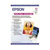 Click here for more details of the Epson A3 Matte Heavyweight Paper 50 Sheets