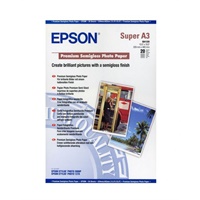 Click here for more details of the Epson A3 Plus Semi Gloss Photo Paper 20 Sh