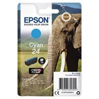 Click here for more details of the Epson 24 Elephant Cyan Standard Capacity I