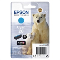 Click here for more details of the Epson 26 Polar Bear Cyan Standard Capacity