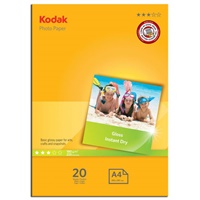 Click here for more details of the Kodak 5740512 A4 Gloss Photo Paper 20 Shee