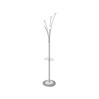 Click here for more details of the Alba COAT STAND - silver/white