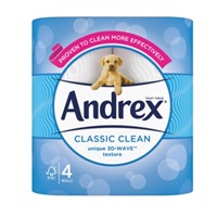 Click here for more details of the Andrex Classic Clean Toilet Rolls White