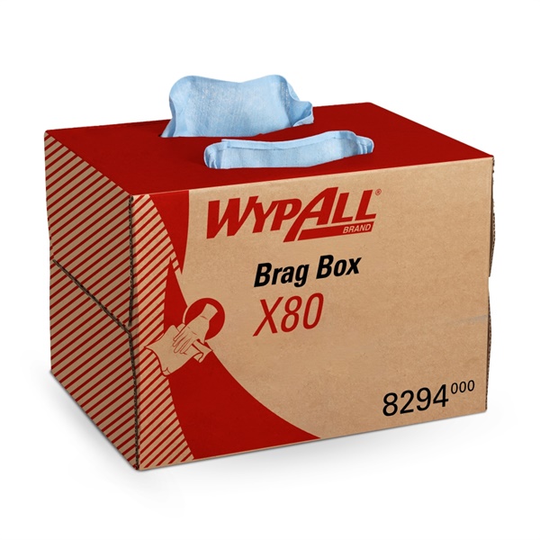 Click for a bigger picture.Wypall X80 Cloths Brag Box