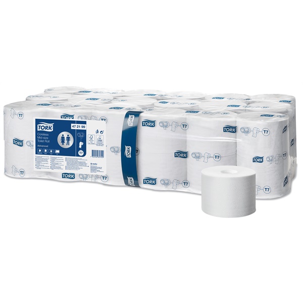 Click for a bigger picture.Tork 2-ply CORELESS [T7] Toilet Rolls  x36