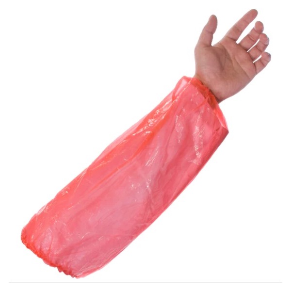 Click for a bigger picture.RED Polythene OVERSLEEVE  x2000
