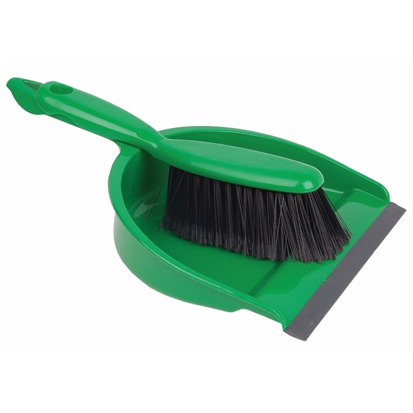 Click for a bigger picture.Green Economy Open DUSTPAN + Soft BRUSH