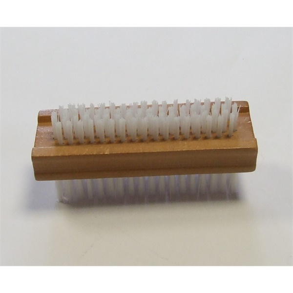 Click for a bigger picture.Two Sided WOODEN BACKED NAIL BRUSH x12