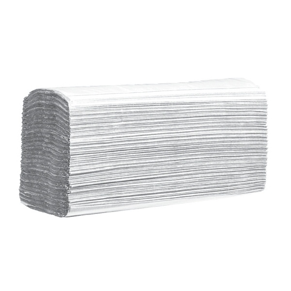 Click for a bigger picture.Mainline Z-FOLD White 2ply Hand Towel 3000