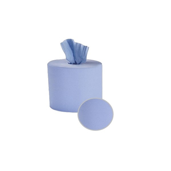 Click for a bigger picture.Blue Essentials 2-ply CENTREFEED Roll x6