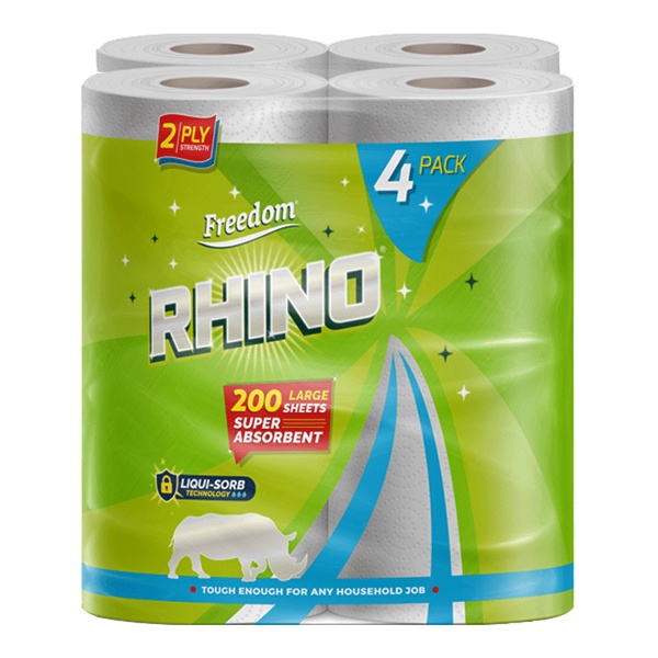 Click for a bigger picture.RHINO Pure 2-ply Kitchen Towel x24
