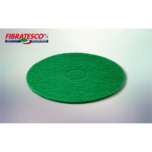 Click for a bigger picture.Fibratesco FLOOR PADS 355mm (14) green