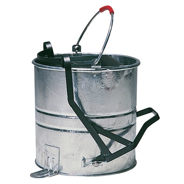 Click for a bigger picture.10lt Roller Operated GALVANISED Bucket