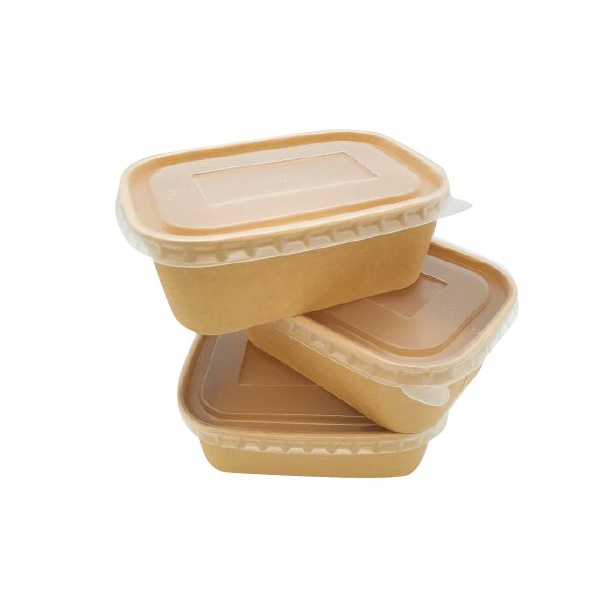 Click for a bigger picture.750ML RECTANGULAR KRAFT DELI CONTAINERS