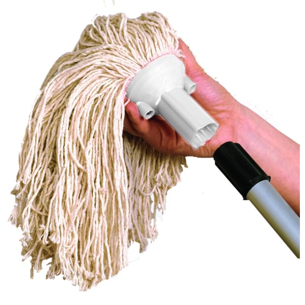 Click for a bigger picture.LONG Twine EXEL Mop Head (white)