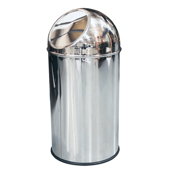Click for a bigger picture.35lt Polished Stainless TRASH CAN