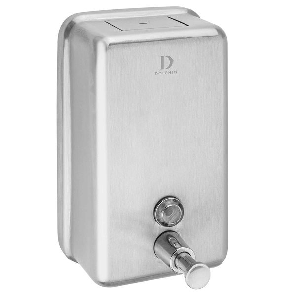 Click for a bigger picture.Polished Stainless Soap DISPENSER