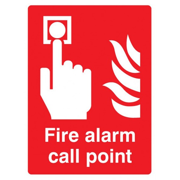 Click for a bigger picture.SIGN Fire Alarm [Action] 150x200mm Rigid