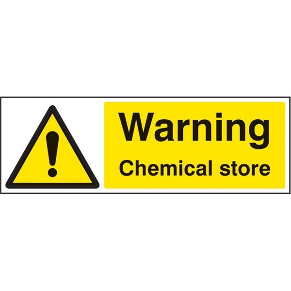 Click for a bigger picture.SIGN Chemical Store 300x100mm Rigid