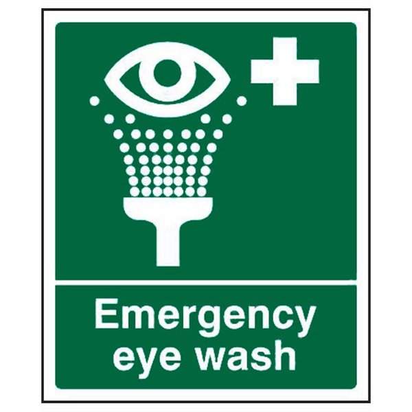 Click for a bigger picture.SIGN Emergency Eye Wash 250x300mm Rigid