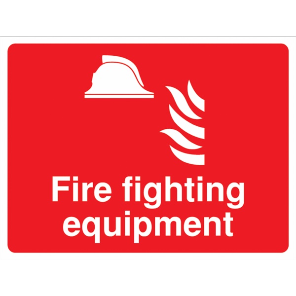 Click for a bigger picture.SIGN Fire Fighting Equip't 300x400mm Rigid
