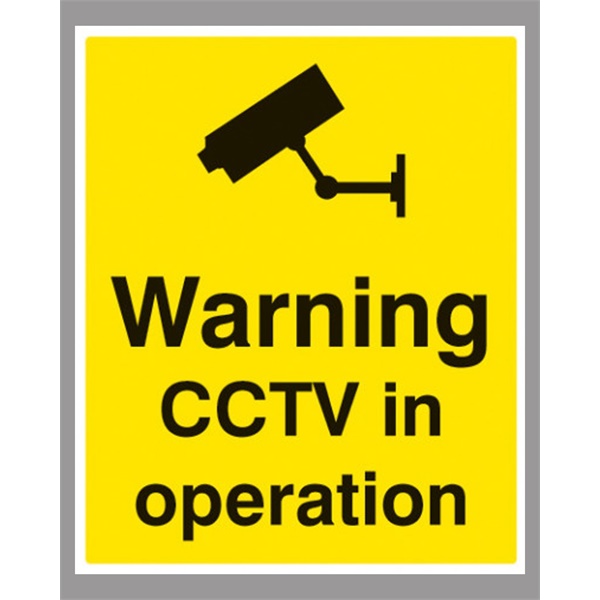 Click for a bigger picture.SIGN CCTV in Operation  300x400mm Rigid