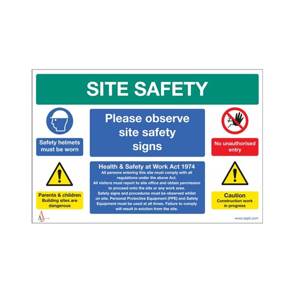 Click for a bigger picture.Rigid Safety SIGN 600x450mm