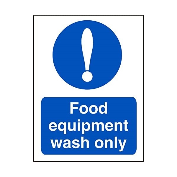 Click for a bigger picture.SIGN Wash Food Equipment 150x200mm Vinyl